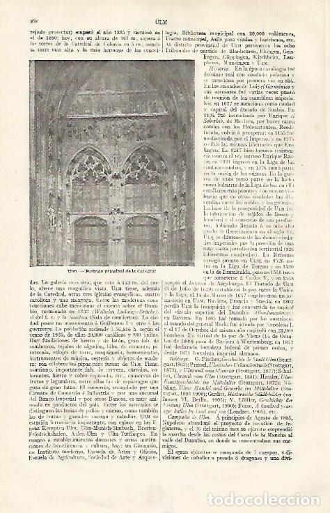 Cartoline: LAMINA ESPASA 31857: Catedral de Ulm - Varios