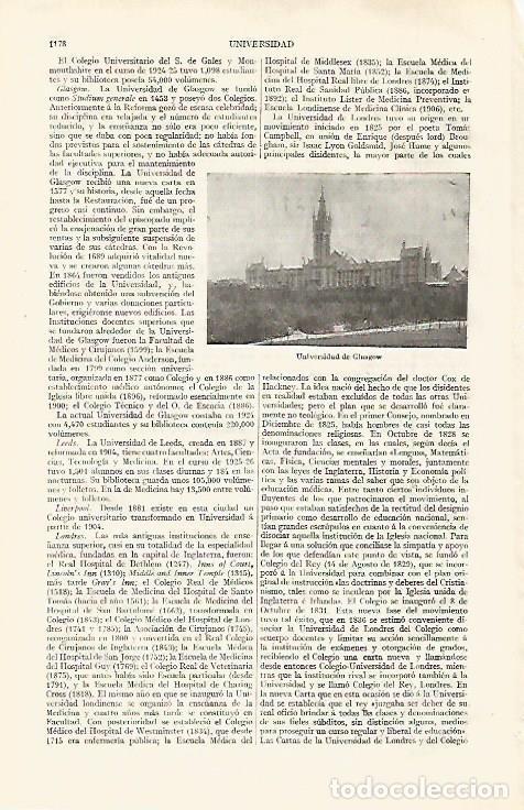 Cartoline: LAMINA ESPASA 31890: Universidad de Glasgow - Varios
