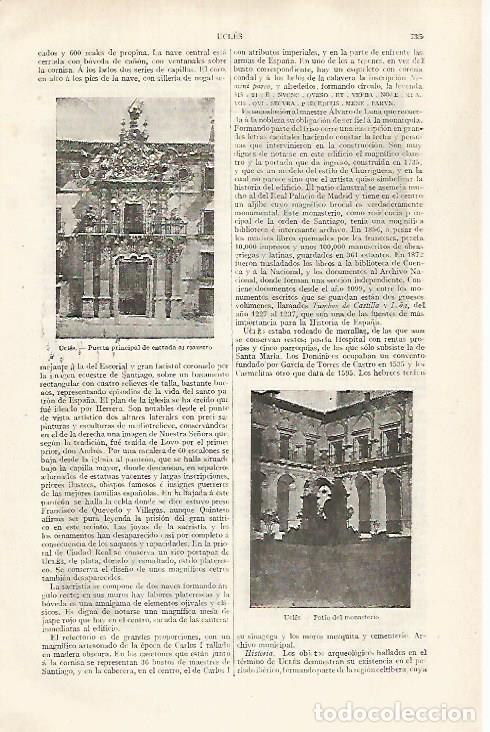 Postais: LAMINA ESPASA 31839: Monasterio de Ucles Cuenca - Varios