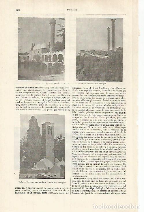 Postais: LAMINA ESPASA 31928: Vistas de Urfa Turquia - Varios