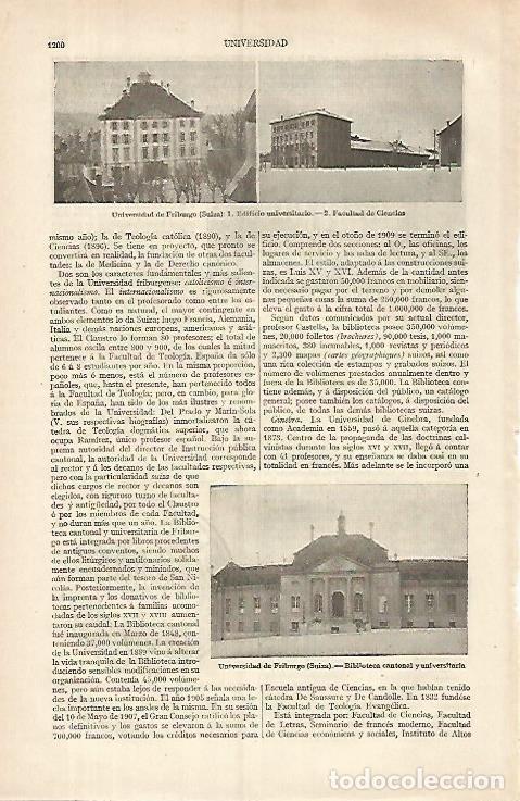 Postais: LAMINA ESPASA 31899: Universidad de Friburgo Suiza - Varios
