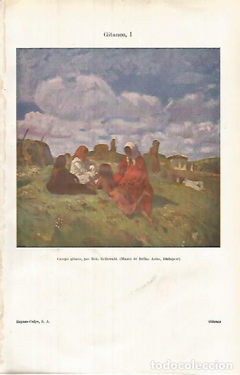 Postais: LAMINA ESPASA 31992: Campo gitano por Bela Grunwald - Varios