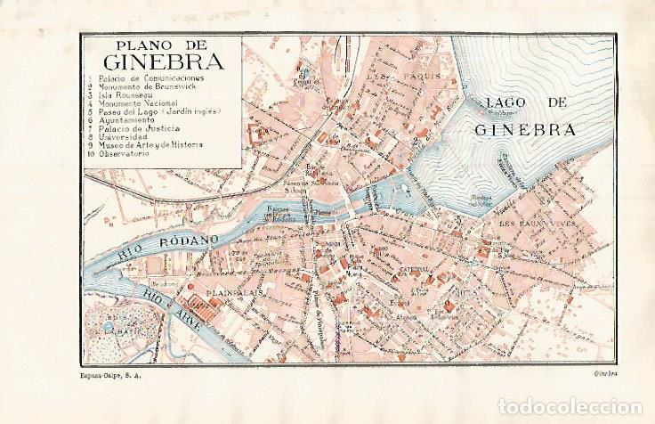 Postais: LAMINA ESPASA 31965: Plano de Ginebra - Varios