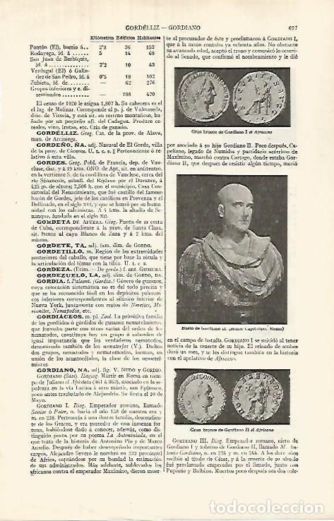 Postais: LAMINA ESPASA 32038: Monedas de Gordiano I y III - Varios