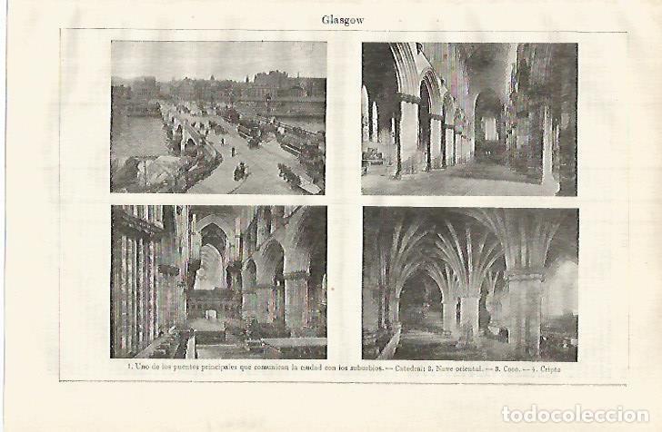 Cartes Postales: LAMINA ESPASA 32001: Catedral de Galsgow - Varios