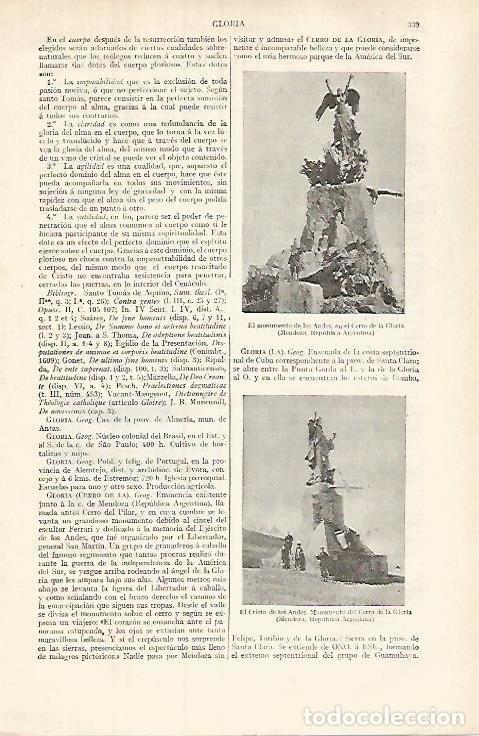 Cartes Postales: LAMINA ESPASA 32006: Monumento en el Cerro de la Gloria Argentina - Varios