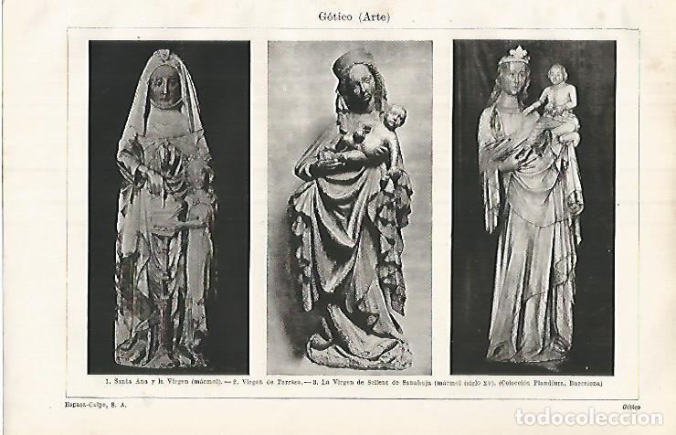 Cartes Postales: LAMINA ESPASA 32055: Arte gotico - Varios