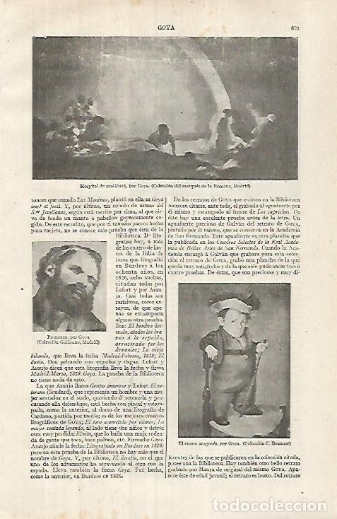 Cartes Postales: LAMINA ESPASA 32070: Hospital de pestileros por Goya - Varios