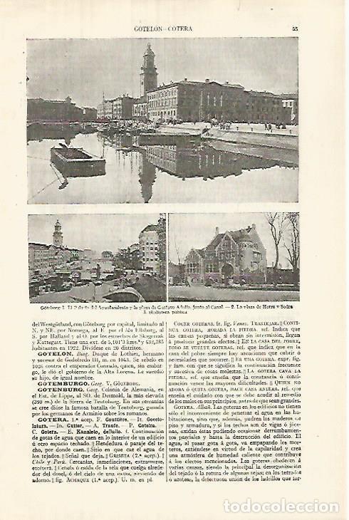Postais: LAMINA ESPASA 32052: Vistas de Goteborg Suecia - Varios