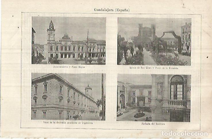 Postais: LAMINA ESPASA 32157: Vistas de Guadalajara Espa&ntilde;a - Varios