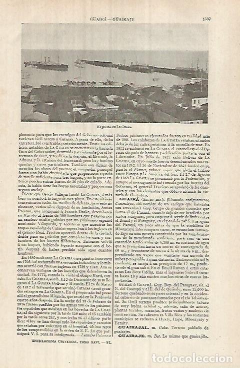 Postais: LAMINA ESPASA 32182: Puerto de LA Guaira - Varios
