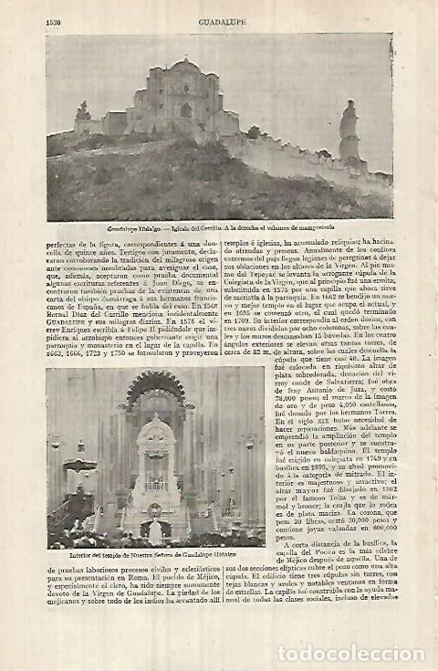 Postais: LAMINA ESPASA 32176: Iglesia del Cerrillo en Guadalupe Hidalgo - Varios