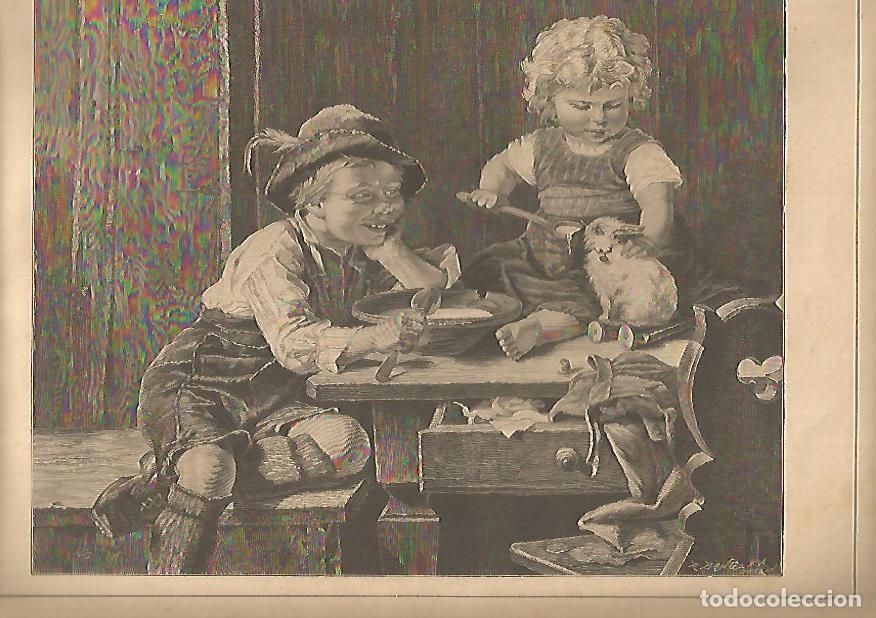Postales: LAMINA 13448: La comida del conejito - Varios
