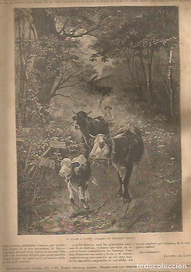Cartes Postales: LAMINA 13368: Al salir a pacer, por Gratz - Varios