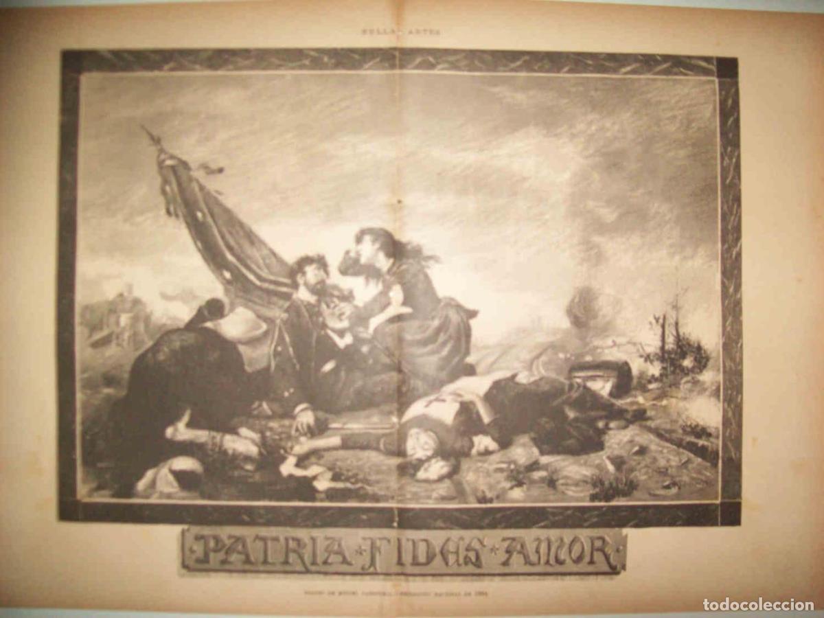 Cartoline: LAMINA 13450: Cuadro de Miguel Carbonell para la Exposicion Nacional de 1884 - Varios