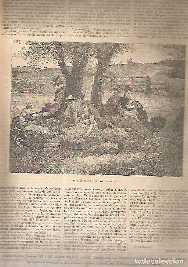 Cartes Postales: LAMINA 13545: Descanso, por Bougthon - Varios