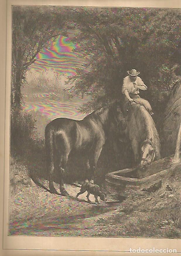 Postales: LAMINA 13431: El abrevadero, por Moran - Varios