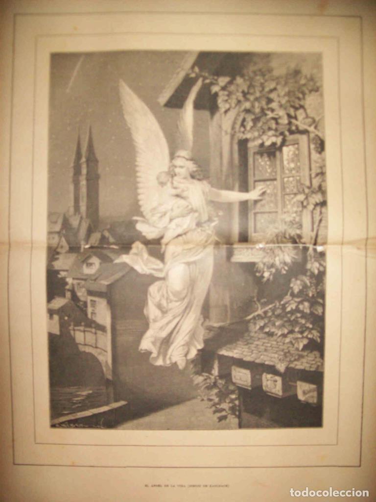 Postcards: LAMINA 13479: El angel de la vida, por Kaulbach - Varios