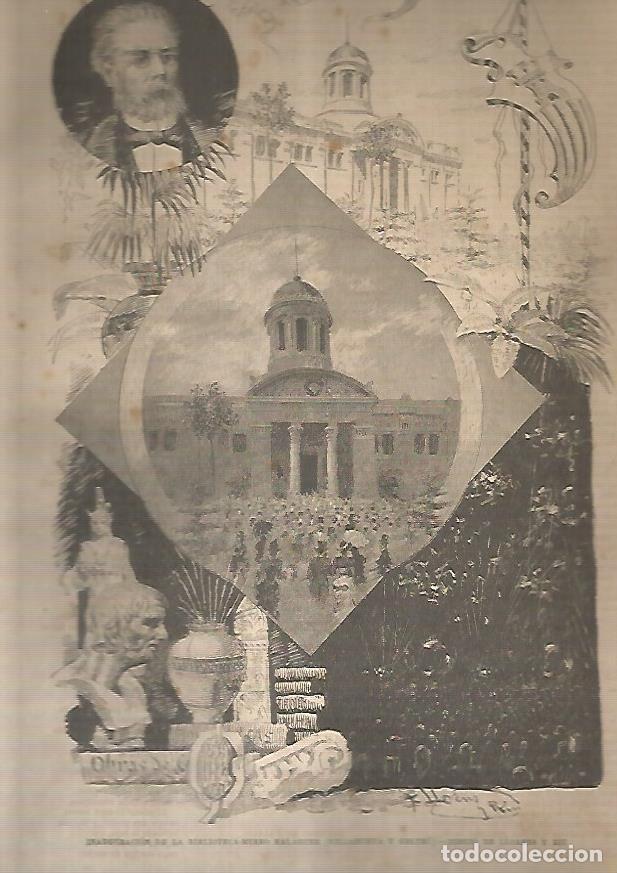 Postcards: LAMINA 13530: Ianuguracion de la Biblioteca Balguer en Vilanova i la Geltru, Barcelona - Varios