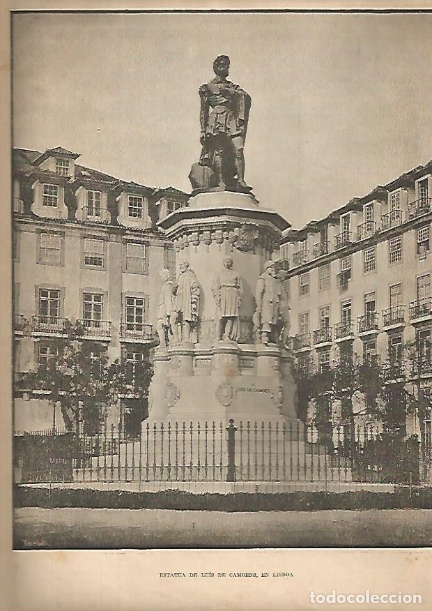Postcards: LAMINA 13335: Estatua de Luis de Camoens, Lisboa - Varios