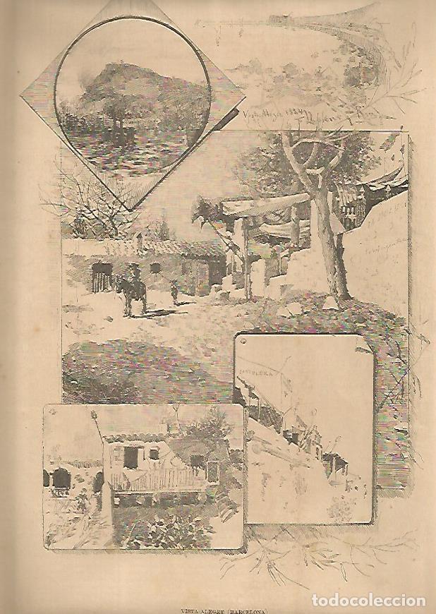 Postkarten: LAMINA 13470: Vista Alegre en Barcelona - Varios