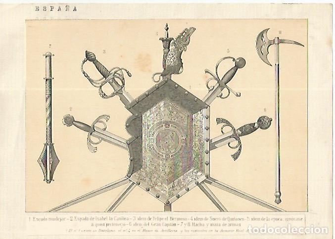 Postkarten: LAMINA 13169: Espada de Isabel La Catolica - Varios