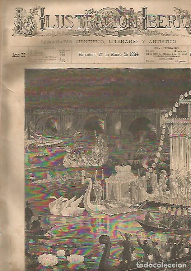 Cartes Postales: LAMINA 13210: Portada de La Ilustracion Iberica de 12 de enero de 1884 - Varios