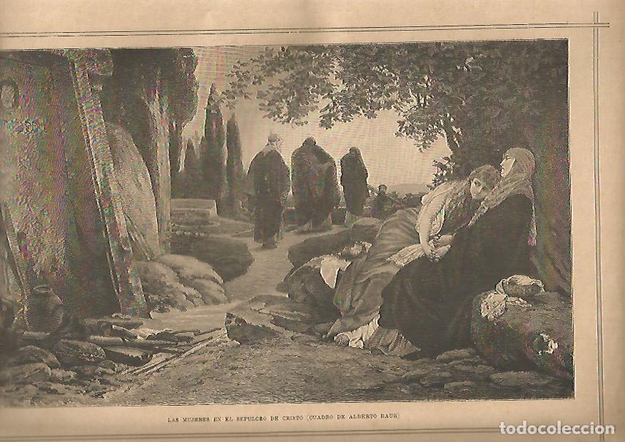 Cartoline: LAMINA 13313: Las mujeres en el sepulcro de Cristo, por A. Baur - Varios