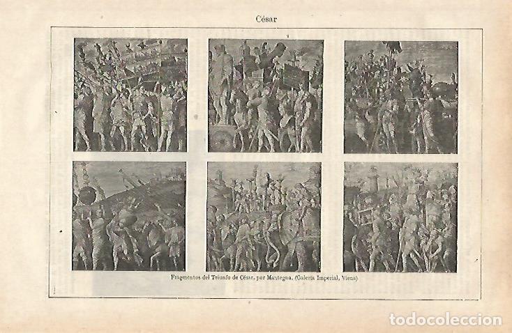 Postkarten: LAMINA ESPASA 32554: El Triunfo de Cesar, por Mantegna - Varios