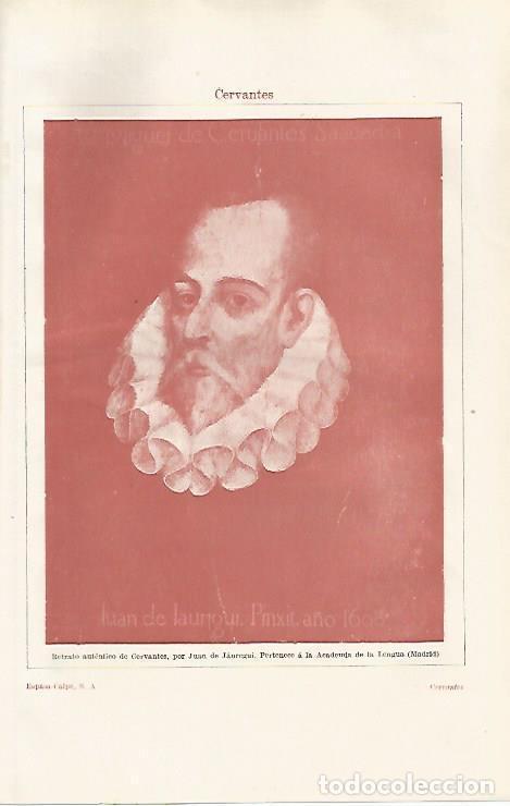Postcards: LAMINA ESPASA 32538: Retrato de Cervantes, por Juan de Jauregui - Varios