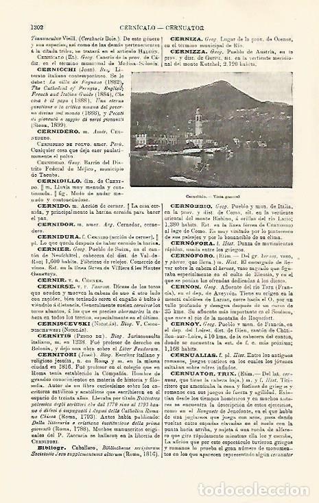 Cartes Postales: LAMINA ESPASA 32526: Vista de Cernobbio, Italia - Varios