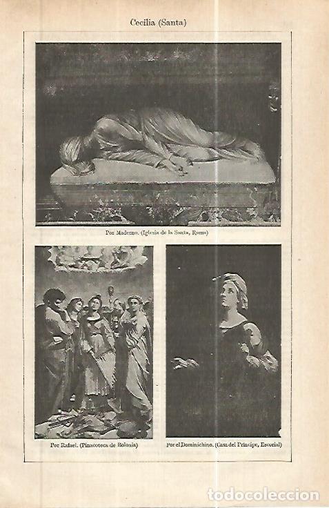 Postkarten: LAMINA ESPASA 32444: Santa Cecilia - Varios