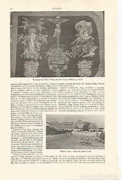 Postkarten: LAMINA ESPASA 32647: Frontal de Fernan Nu&ntilde;ez, por Meneses - Varios