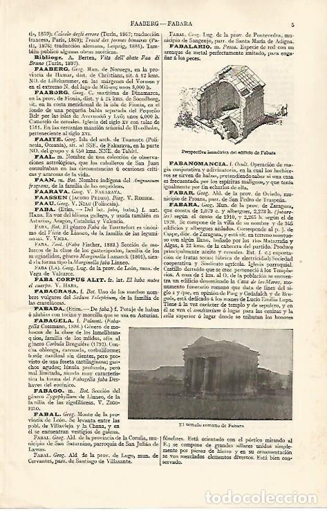 Postkarten: LAMINA ESPASA 32572: Templo romano de Fabara - Varios
