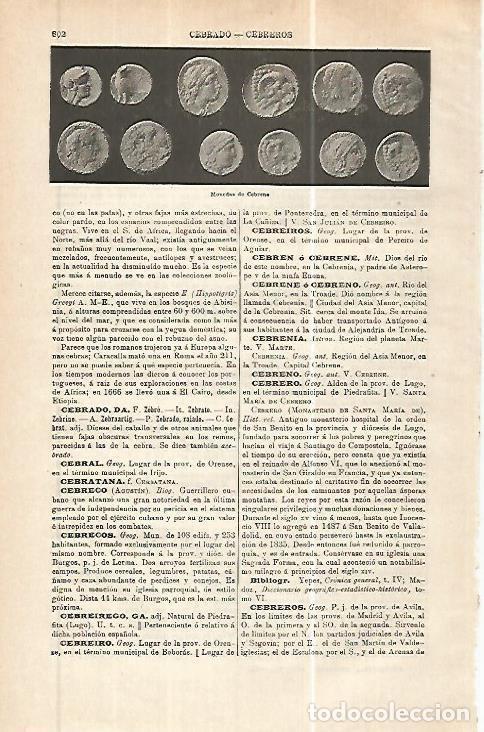Postkarten: LAMINA ESPASA 32441: Monedas de Cebrane - Varios
