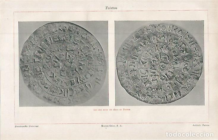 Cartoline: LAMINA ESPASA 32580: Disco de Faistos - Varios