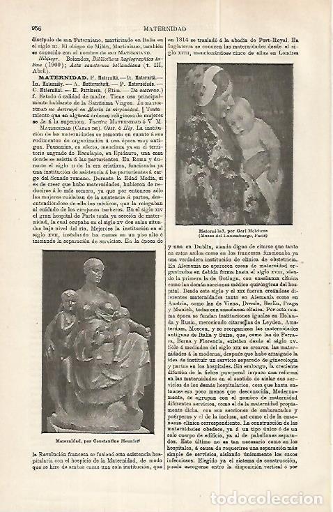 Cartoline: LAMINA ESPASA 32293: Maternidad, pro Gari Melchers - Varios