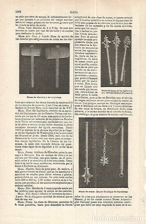 Cartoline: LAMINA ESPASA 32320: Mazas de ebanissta - Varios