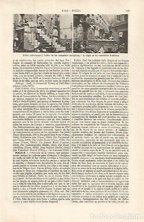 Postais: LAMINA ESPASA 32593: Fallas de Valencia - Varios