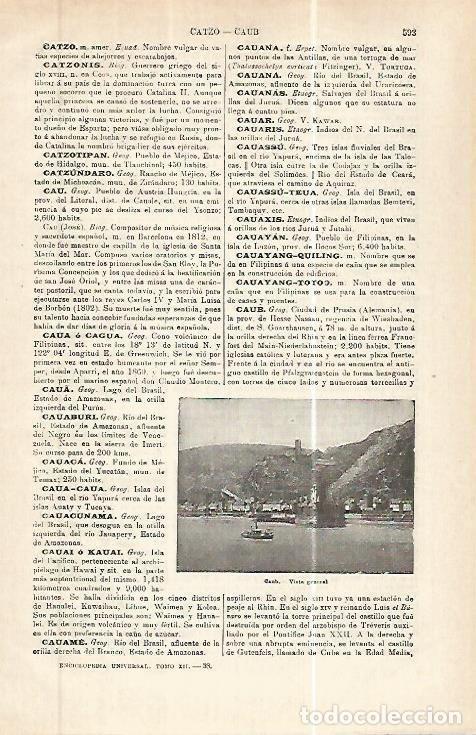 Cartes Postales: LAMINA ESPASA 32425: Vissta de Caub, Alemania - Varios