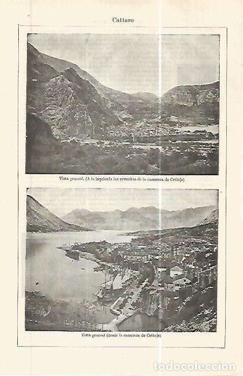 Postkarten: LAMINA ESPASA 32423: Vista general de Cattaro, Austria - Varios