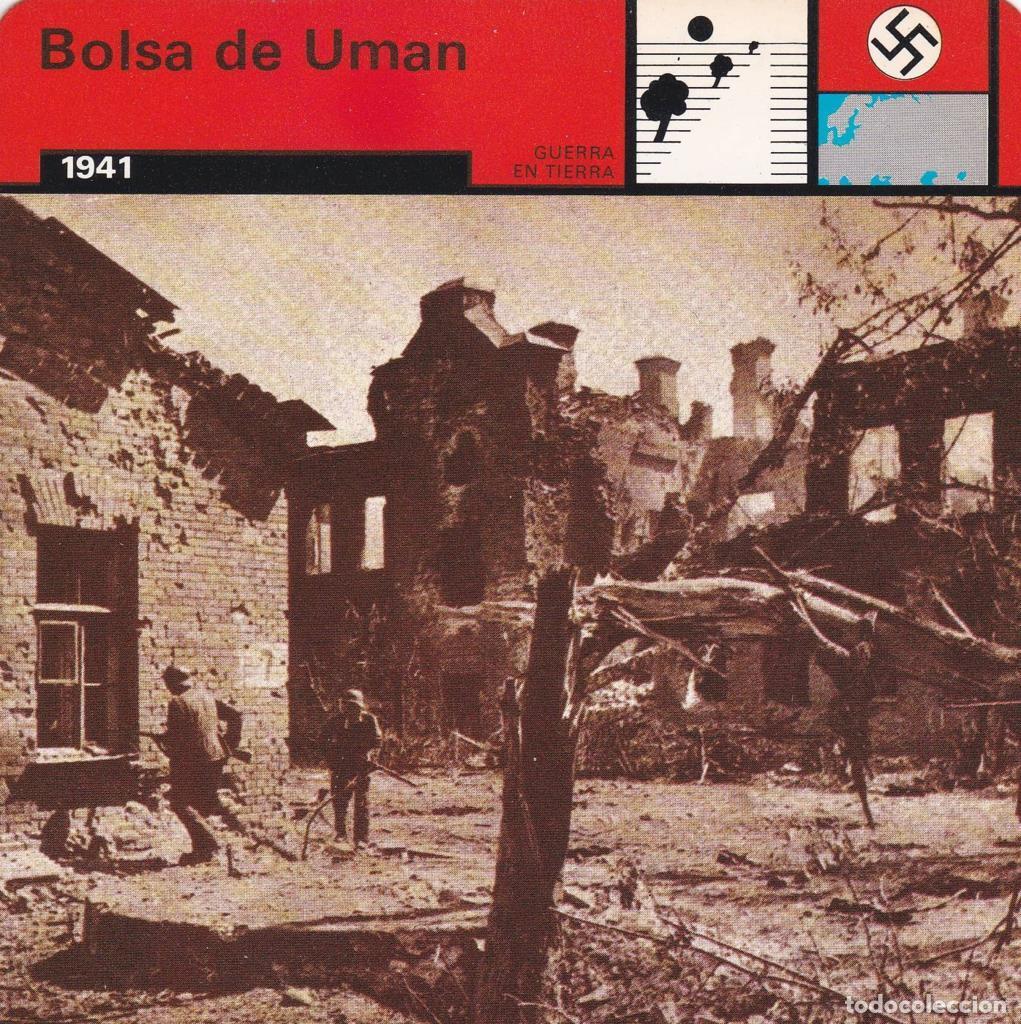 Postales: FICHA GUERRA EN TIERRA: BOLSA DE UMAN. 1941 - NULL - Foto 1