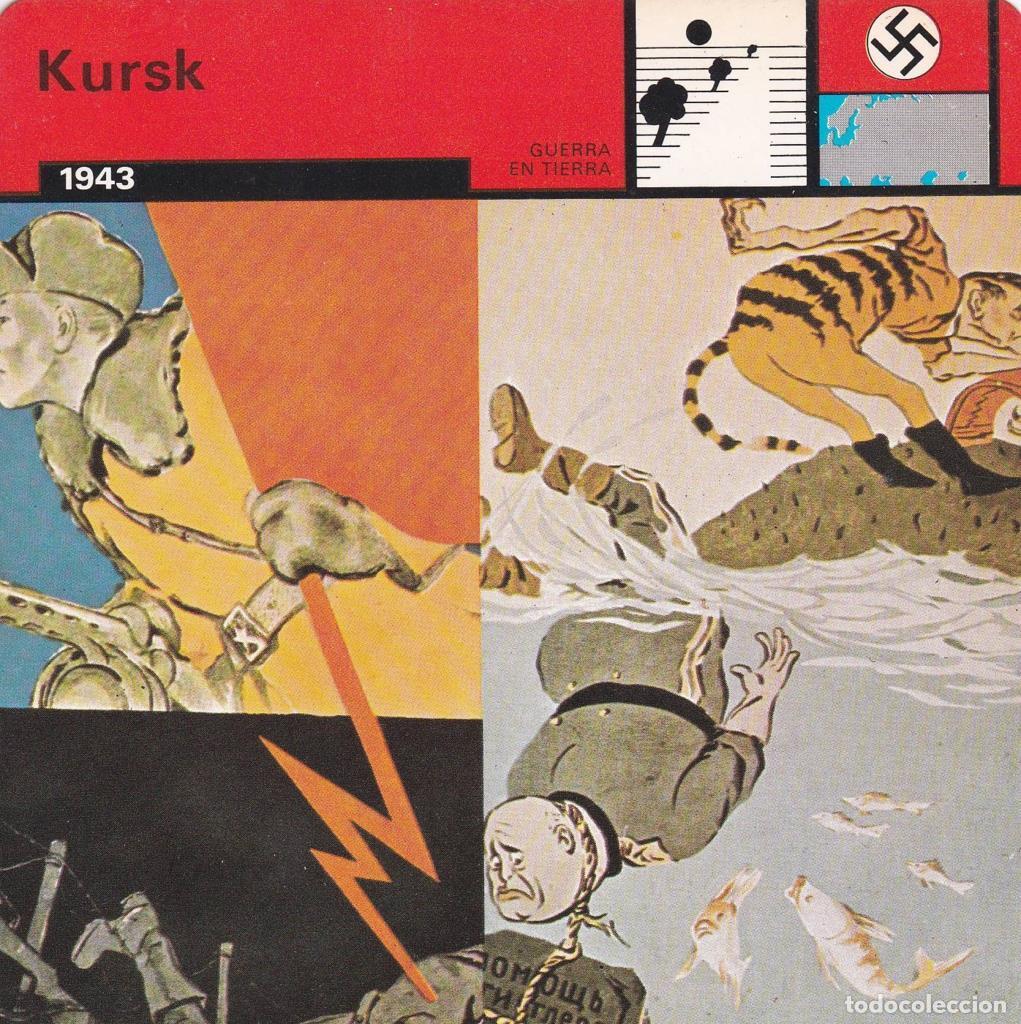 Postales: FICHA GUERRA EN TIERRA: KURSK. 1943 - NULL - Foto 1