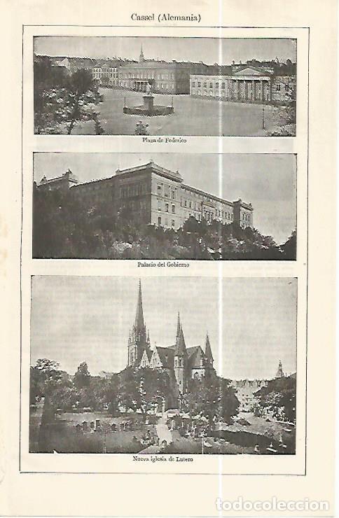Postales: LAMINA ESPASA 32356: Vistas de Cassel, Alemania - Varios