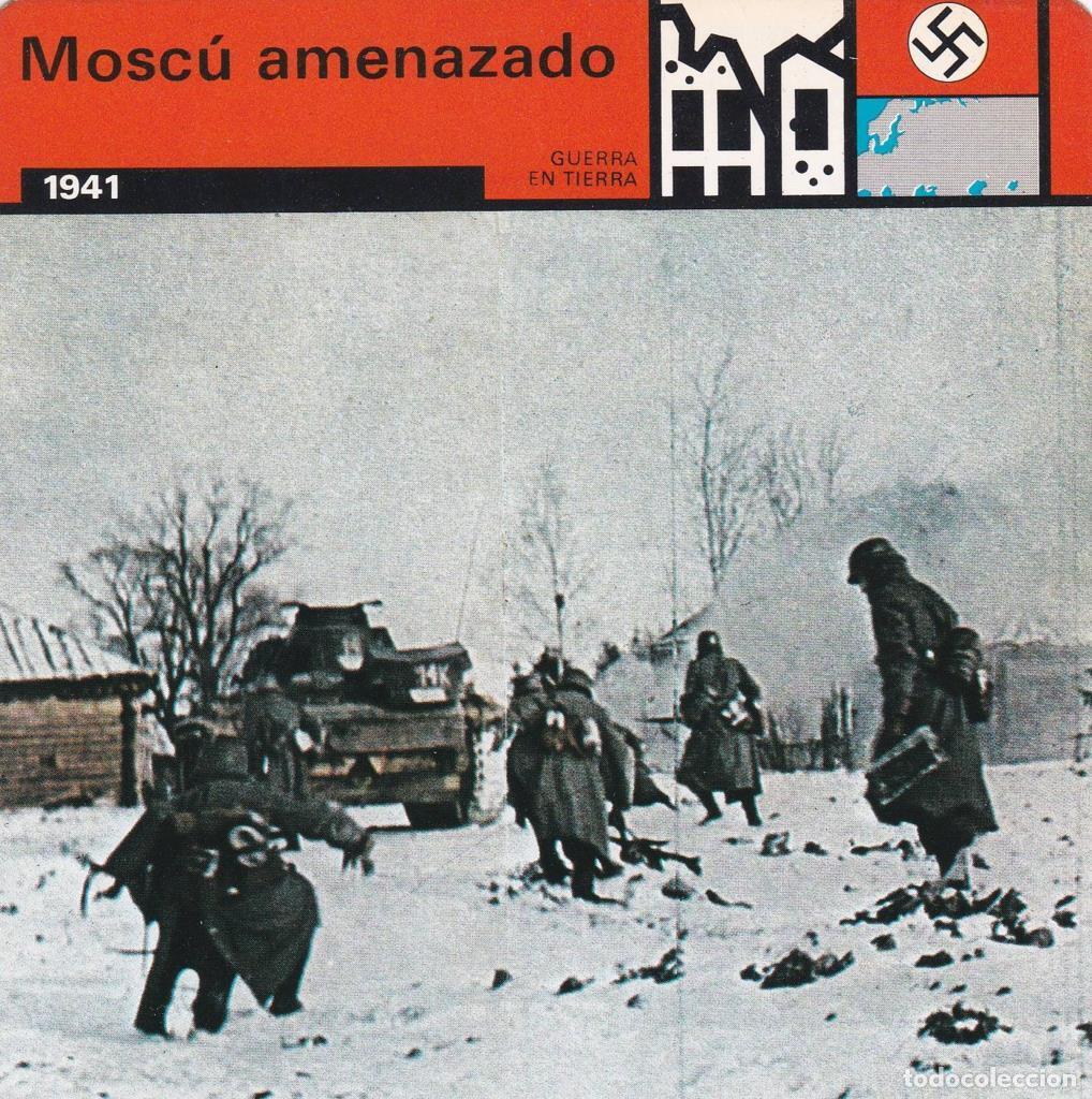 Postcards: FICHA GUERRA EN TIERRA: MOSCU AMENAZADO. 1941 - NULL