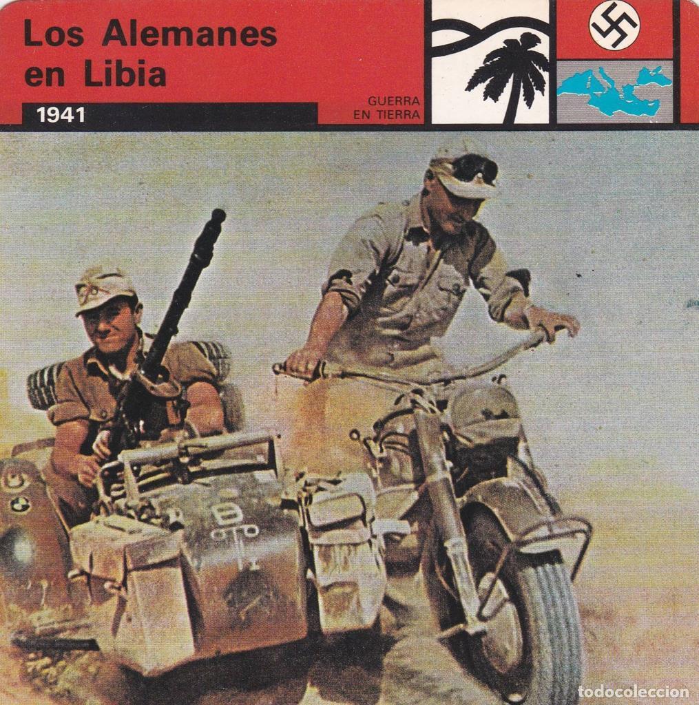 Postales: FICHA GUERRA EN TIERRA: LOS ALEMANES EN LIBIA. 1941 - NULL - Foto 1