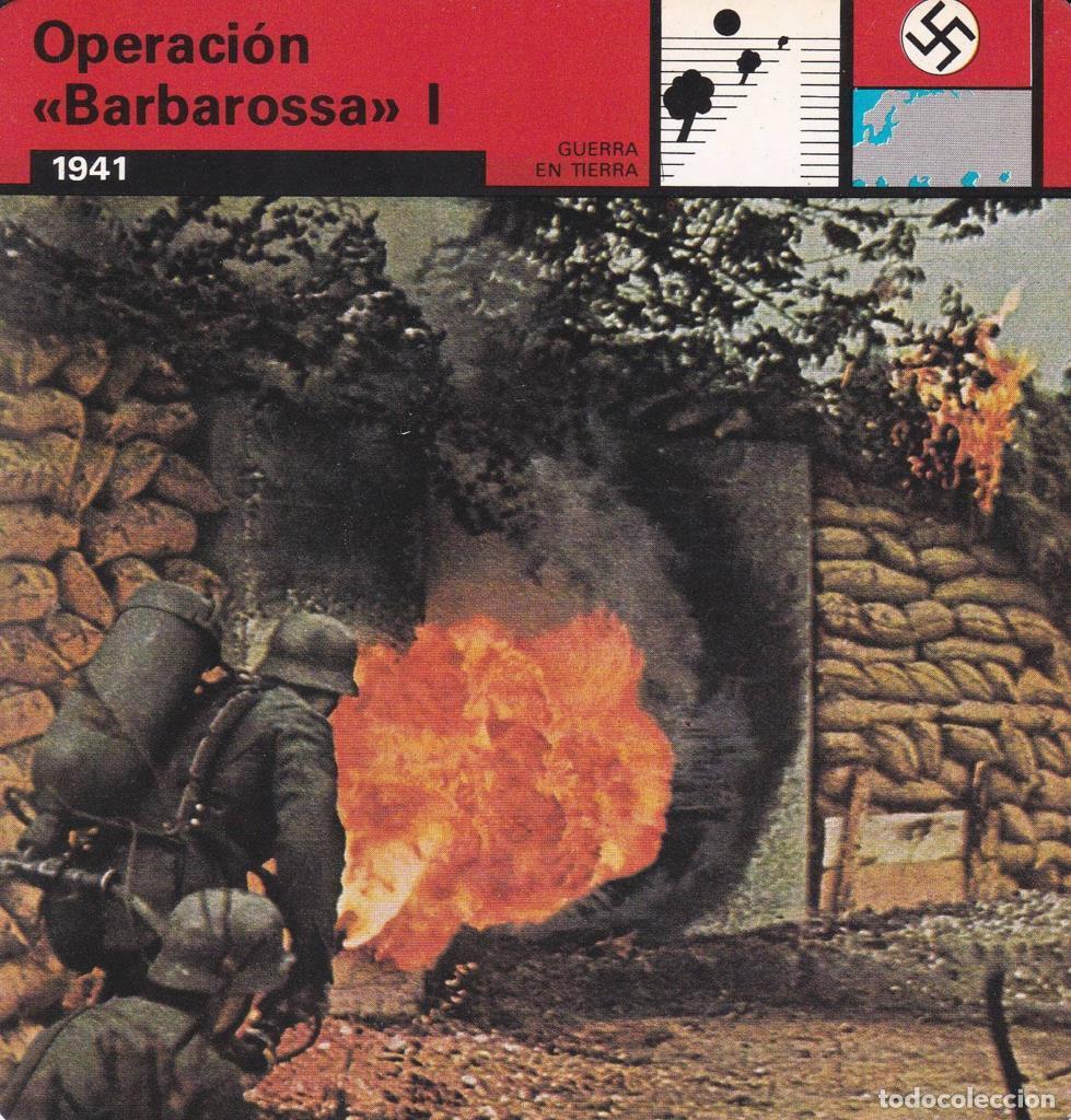 Postcards: FICHA GUERRA EN TIERRA: OPERACI&Oacute;N BARBAROSSA&rdquo; I. 1941&rdquo; - NULL