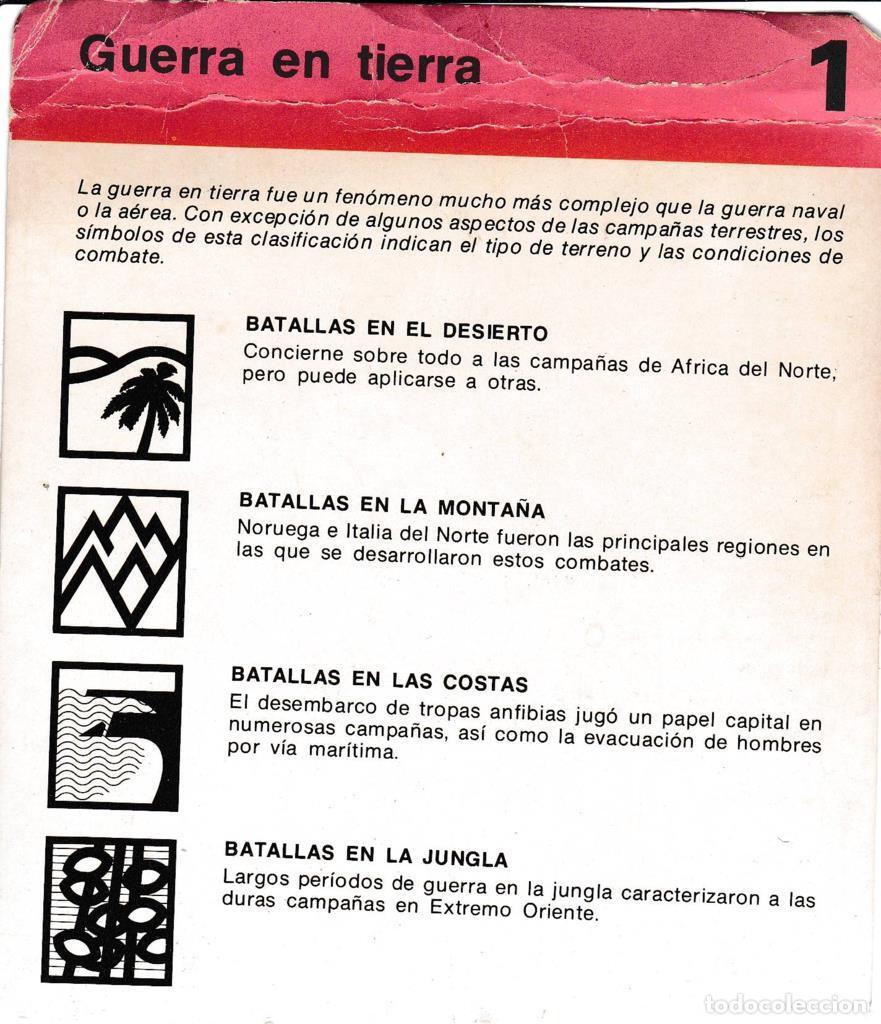 Postcards: FICHA GUERRA EN TIERRA: BATALLAS EN EL DESIERTO; BATALLAS EN LA MONTA&Ntilde;A; BATALLAS EN LAS COSTAS; BAT