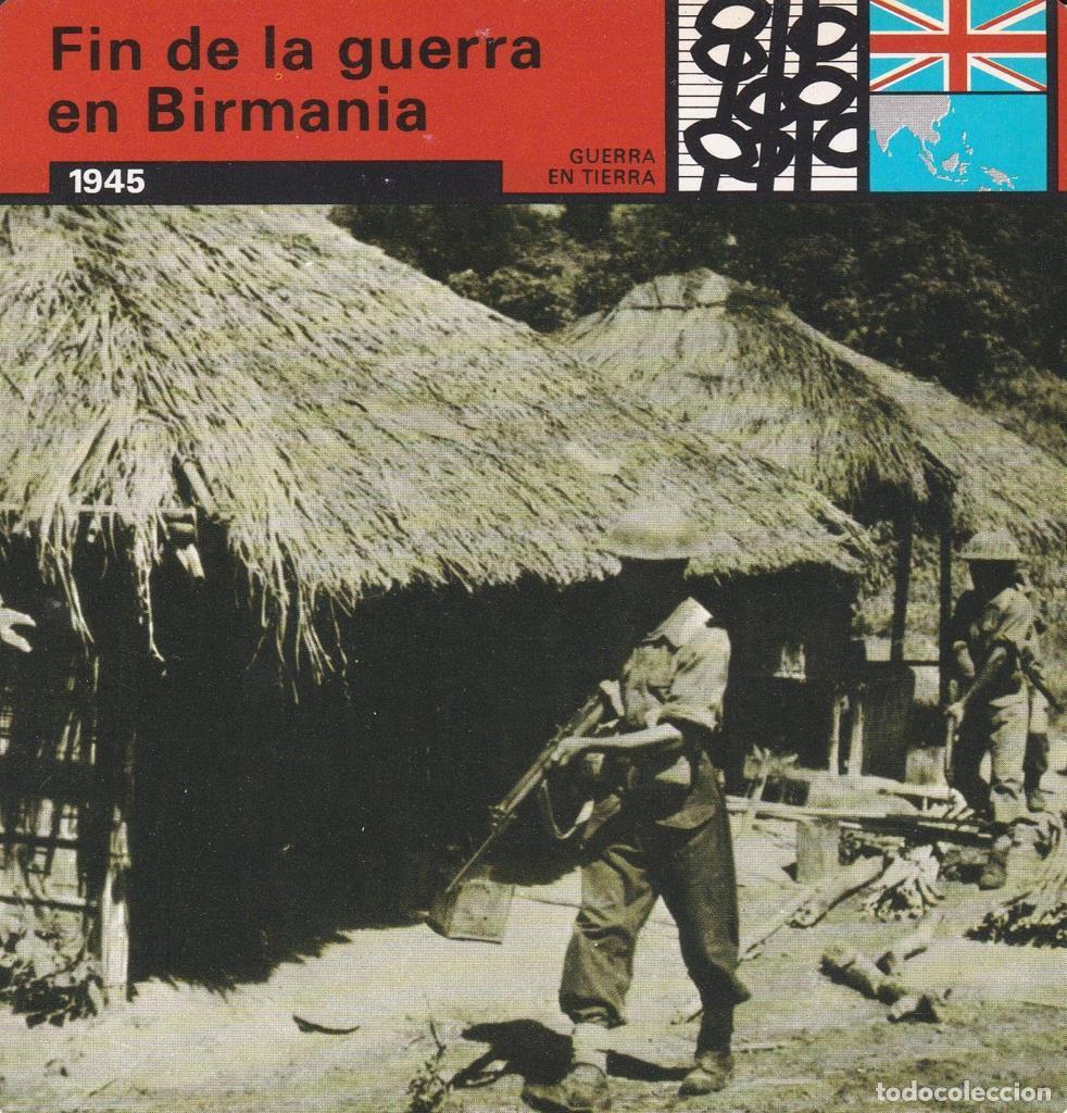 Postcards: FICHA GUERRA EN TIERRA: FRENTE CENTRAL DE BIRMANIA. 1945 - NULL
