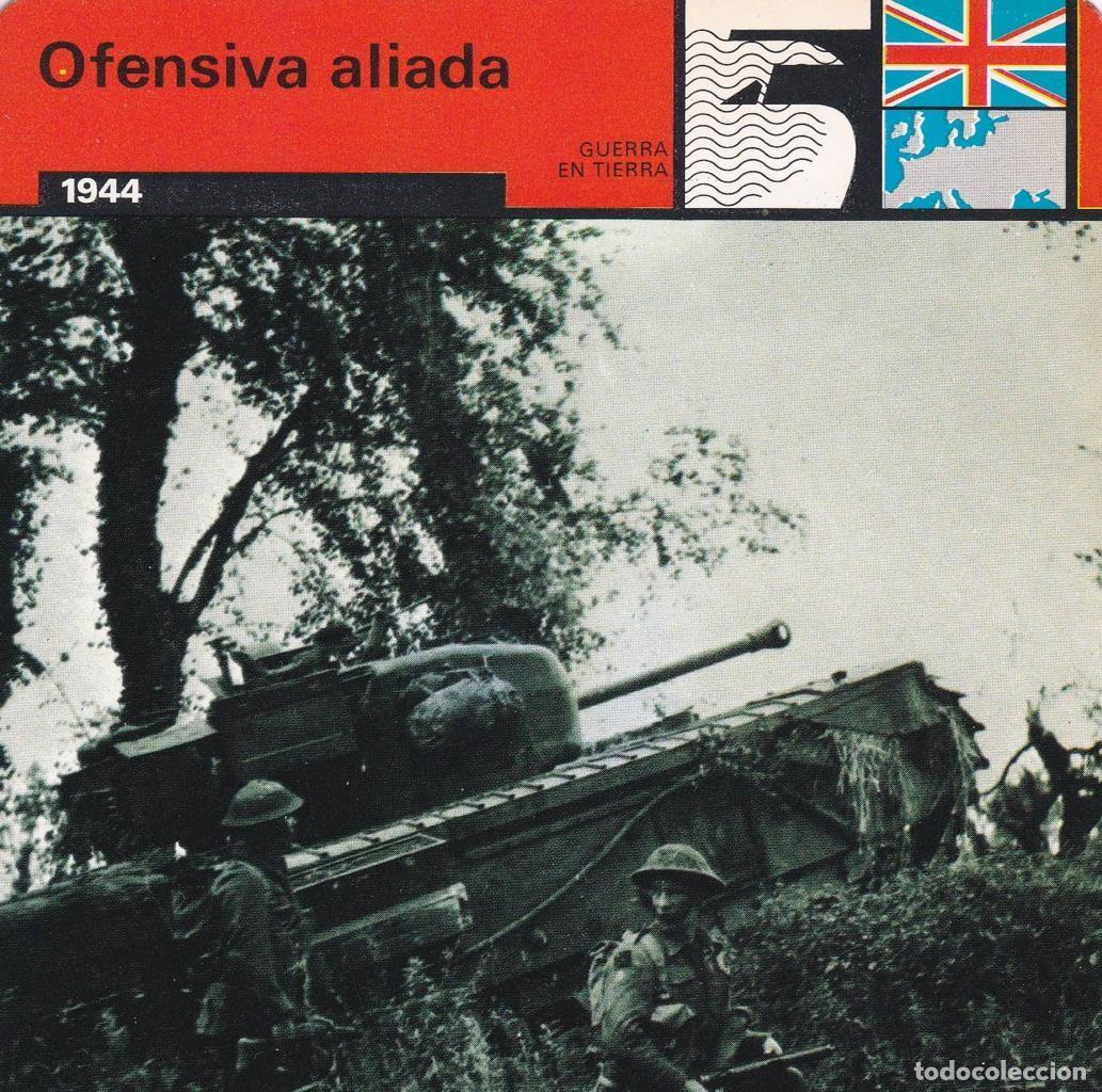 Postcards: FICHA GUERRA EN TIERRA: OFENSIVA ALIADA. 1944 - NULL